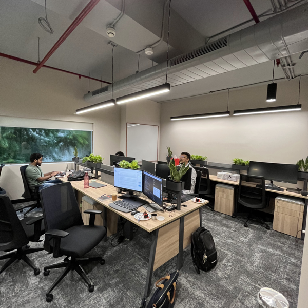 Open workspace at the Empirical office in Gurgaon